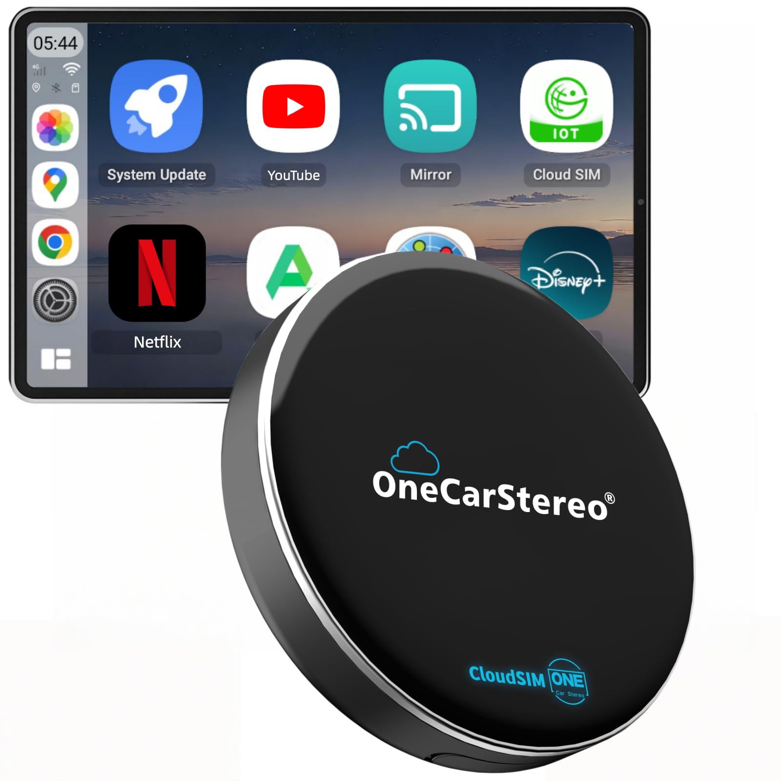OneCarStereo Cloud AI Box Android 13 CarPlay Adapter with Qualcomm
